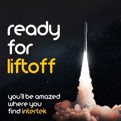 A rocket lifting off